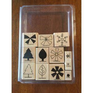 Stampin’ Up Two-Step Stamping Shapes & Shadows 15 Stamps Scrapbooking Crafts